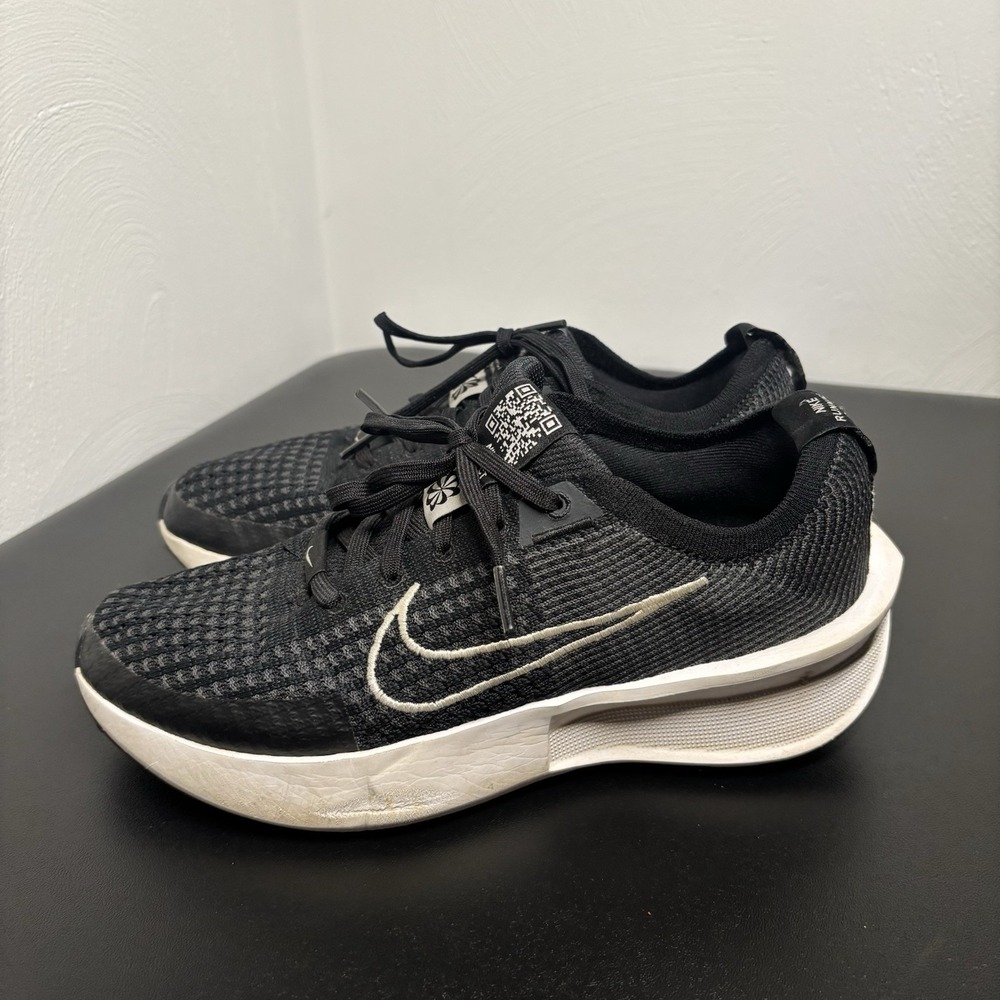 Nike Interact Run Womens Running Shoes Sz 7 Black/White–Anthracite FD2292-003